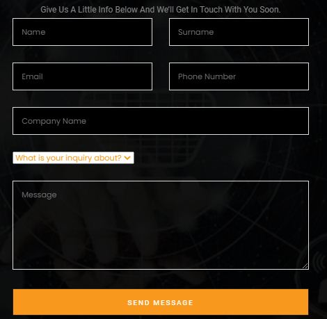 wordpress website form