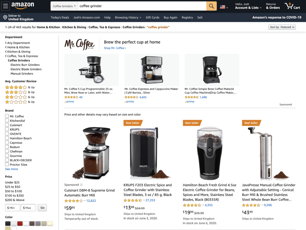 products research for amazon affiliates program 